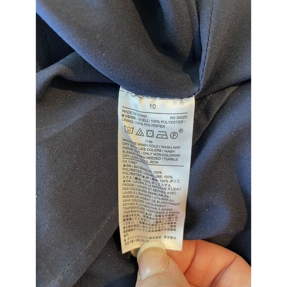 🌼 Banana Republic Navy Floral A-Line Skirt Size 10 - Picture 7 of 7